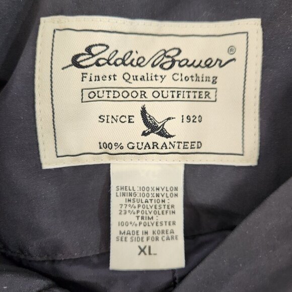 Eddie Bauer Lined Jacket Womens XL Beige Thinsulate Lite Loft 31" Length Used - Picture 4 of 10